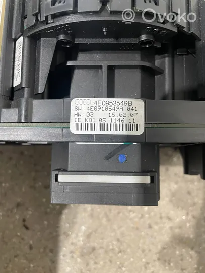 Audi A8 S8 D3 4E Interruptor/palanca de limpiador de luz de giro 4E0953549B