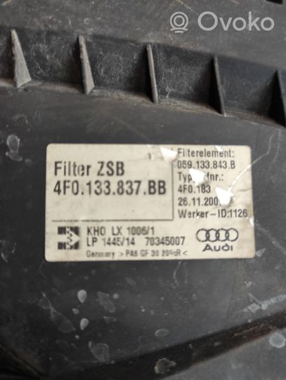 Audi A6 Allroad C6 Boîtier de filtre à air 4F0133837BB