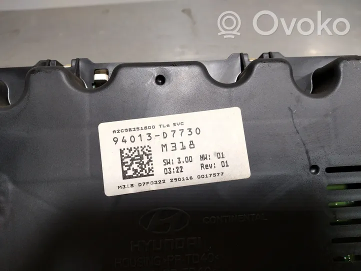 Hyundai Tucson TL Compteur de vitesse tableau de bord 94013D7730