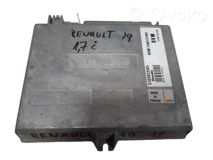Renault 19 Unité de commande, module ECU de moteur S100813101