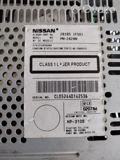 Nissan X-Trail T30 Radio/CD/DVD/GPS-pääyksikkö 281851F501