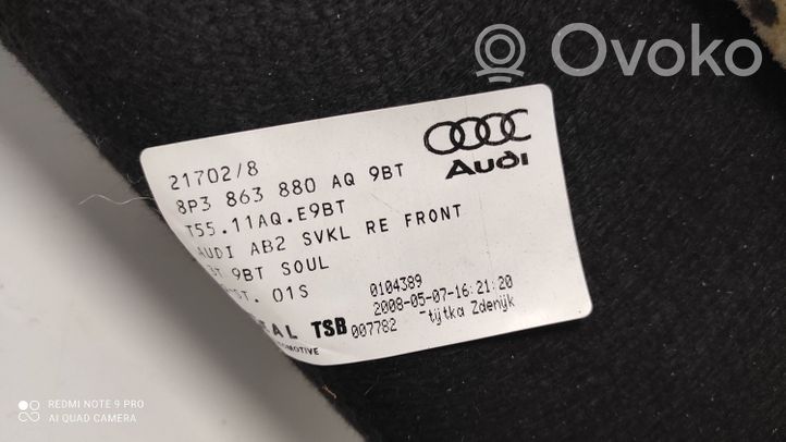 Audi A3 S3 A3 Sportback 8P Боковой отделочный щит 8P3863880AQ