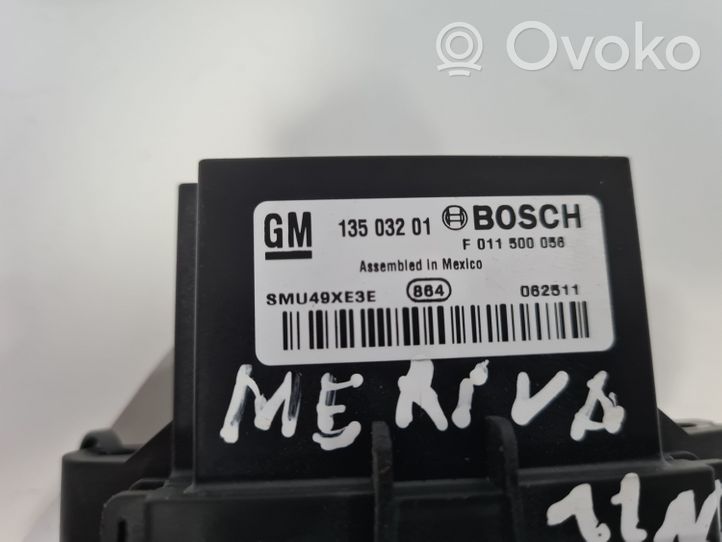 Opel Meriva B Lämpöpuhaltimen tuulettimen rele 13503201