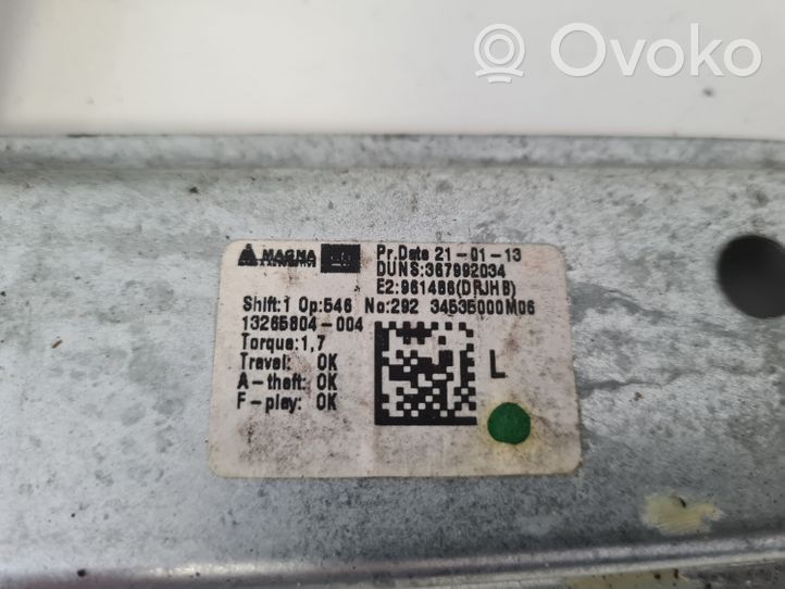 Opel Meriva B Elektryczny podnośnik szyby drzwi tylnych 13265804