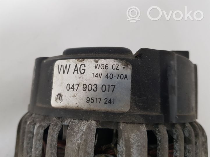 Skoda Fabia Mk1 (6Y) Alternator 047903017