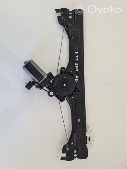 Fiat 500 Front door window regulator with motor 51824038