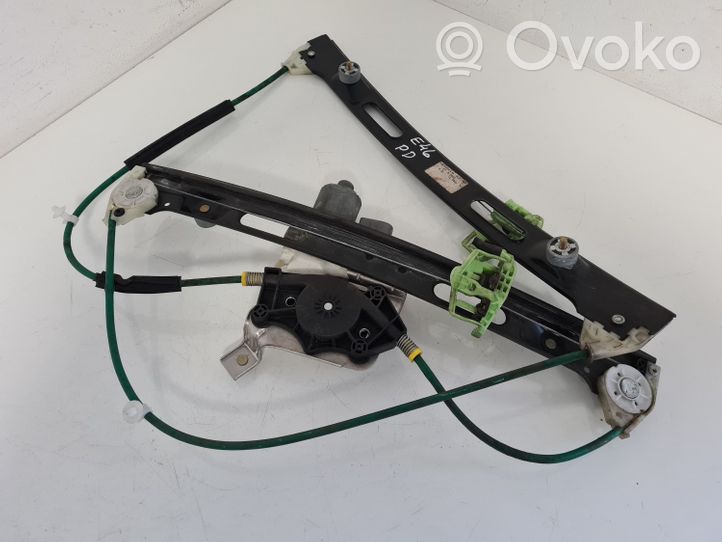 BMW 3 E46 Front door window regulator with motor 7079918