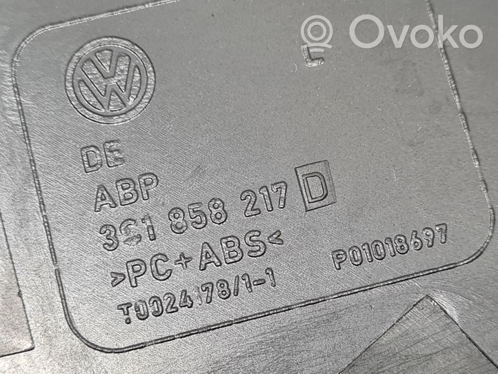 Volkswagen PASSAT B7 Panelės apdailos skydas (šoninis) 3C1858217D