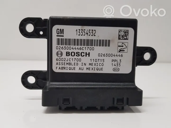 Opel Meriva B Unité de commande, module PDC aide au stationnement 13354532