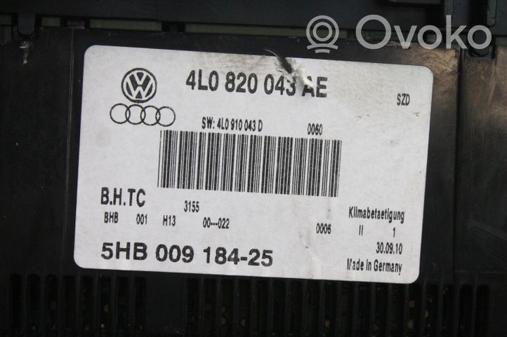 Audi Q7 4L Interruttore ventola abitacolo 4L0820043AE
