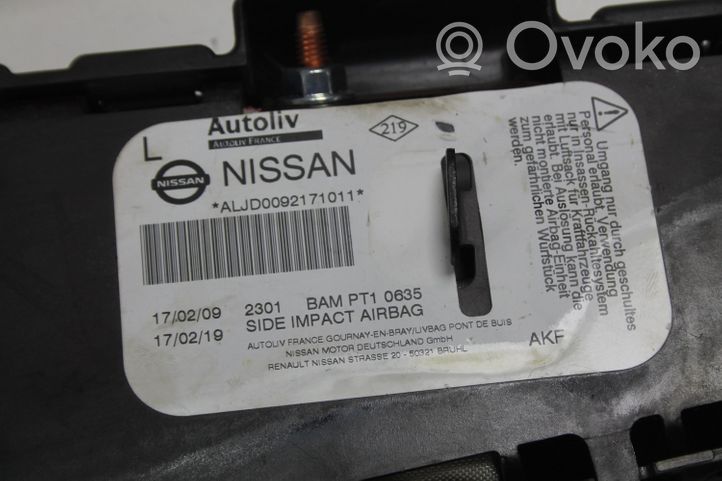 Nissan Qashqai+2 Airbag sedile 