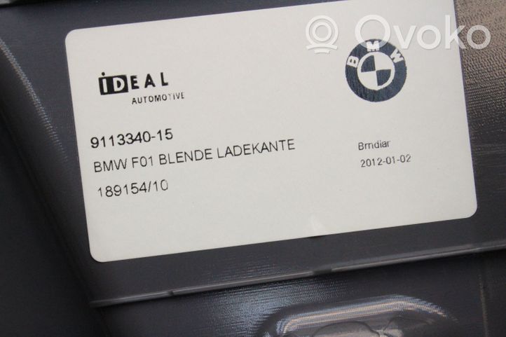 BMW 7 F01 F02 F03 F04 Tavaratilan kynnyksen suoja 9113340