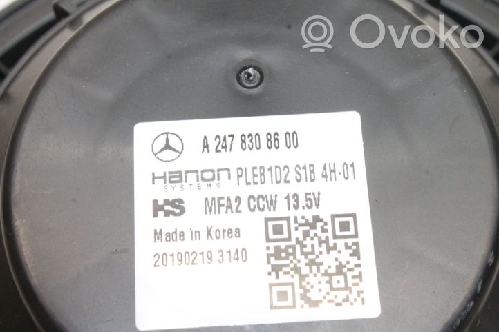 Mercedes-Benz CLA C118 X118 Pečiuko ventiliatorius/ putikas A2478308600