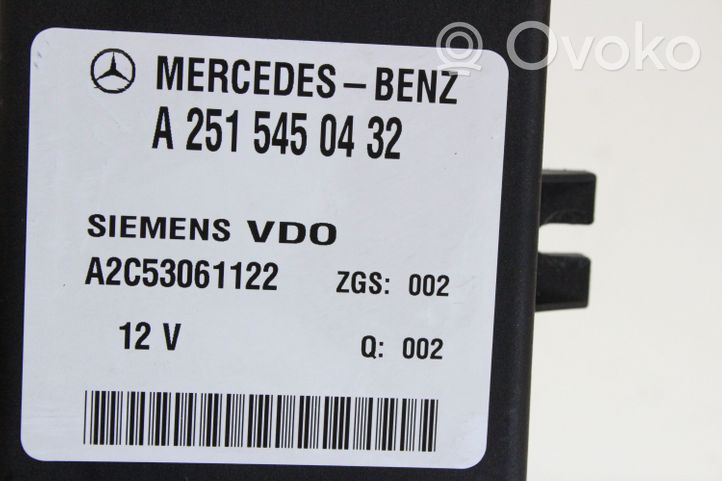 Mercedes-Benz R W251 Muut laitteet A2515450432