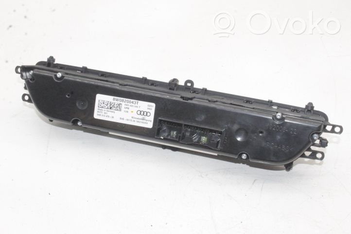 Audi A5 Przełącznik / Włącznik nawiewu dmuchawy 8W0820043T