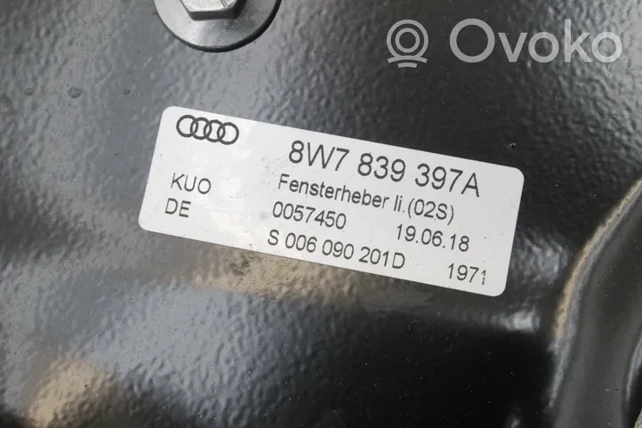 Audi A5 Mécanisme lève-vitre de porte arrière avec moteur 8W7839397A