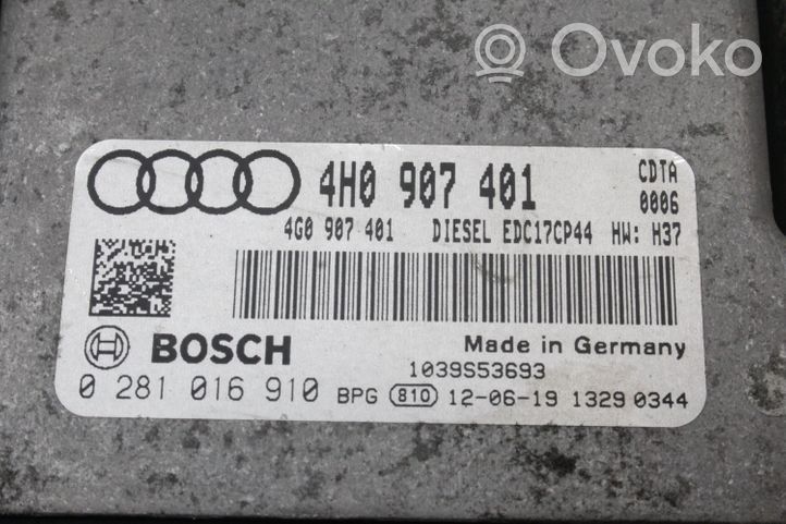 Audi A8 S8 D4 4H Centralina/modulo del motore 4H0907401