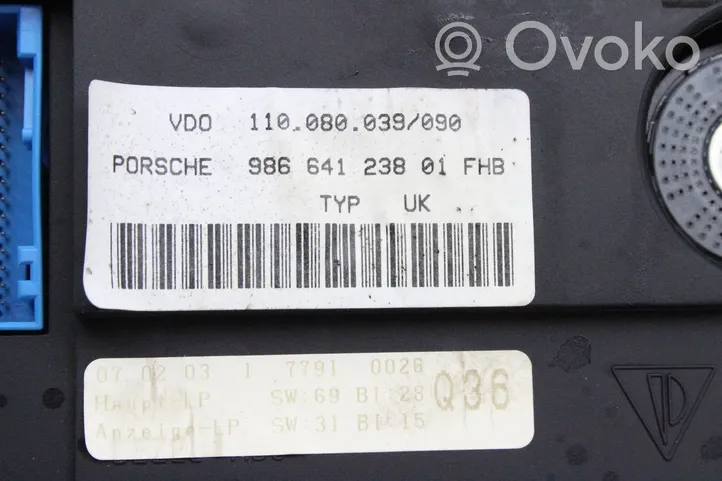 Porsche Boxster 986 Tachimetro (quadro strumenti) 98664123801