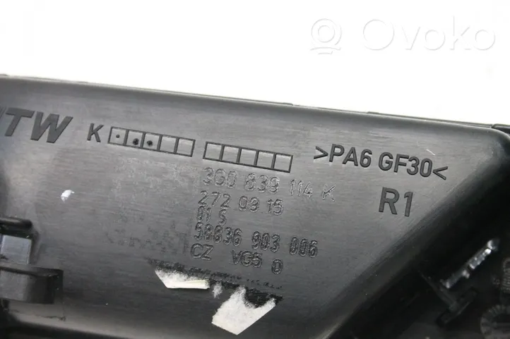 Volkswagen PASSAT B8 Takaoven sisäkahva 3G0839114K