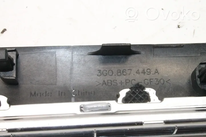 Volkswagen PASSAT B8 Takaoven sisäkahva 3G0867449A