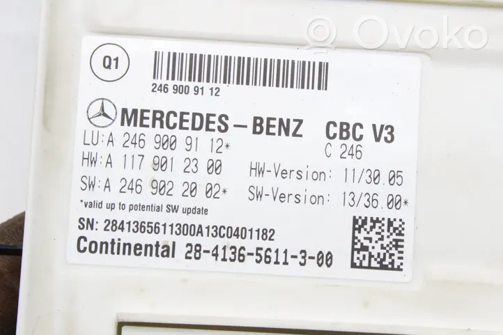 Mercedes-Benz A W176 Module de contrôle carrosserie centrale A2469009112