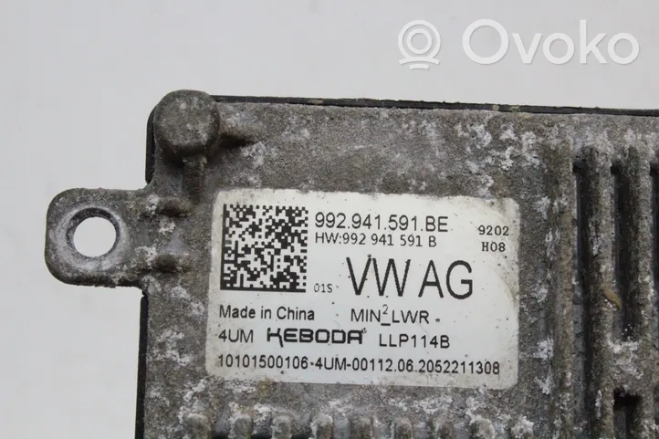 Volkswagen Golf VIII Module de contrôle de ballast LED 992941591BE