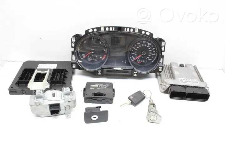 Volkswagen Golf VII Komputer / Sterownik ECU i komplet kluczy 04L907309B