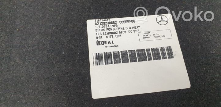 Mercedes-Benz E W212 Altro elemento di rivestimento bagagliaio/baule A2129230662