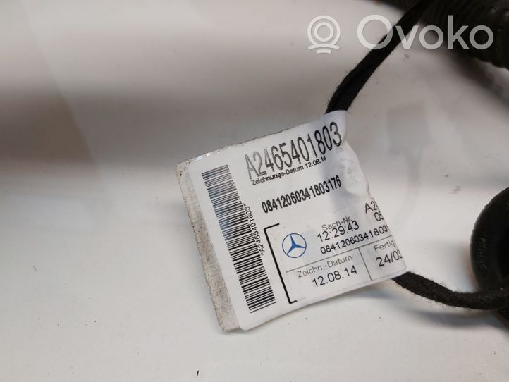 Mercedes-Benz B W246 W242 Cablaggio porta posteriore A2465401803