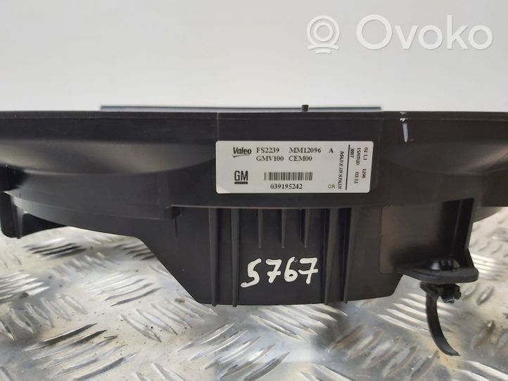 Opel Crossland X Ventilateur de refroidissement de radiateur électrique GMV100