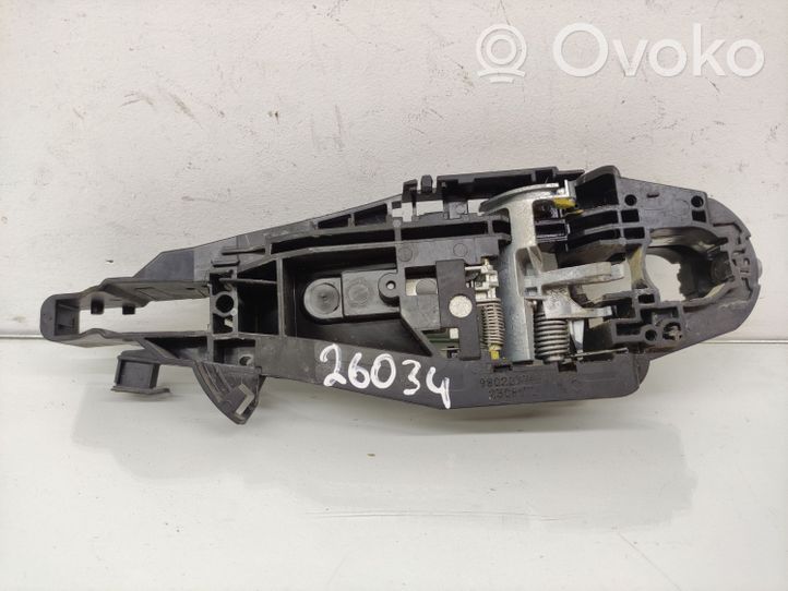 Citroen C3 Support extérieur, poignée de porte arrière 9802977180