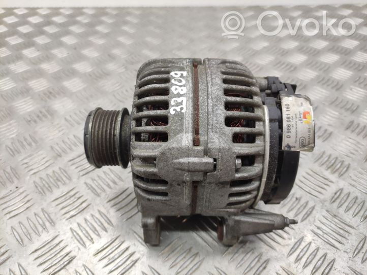 Skoda Yeti (5L) Generatore/alternatore 0986081160