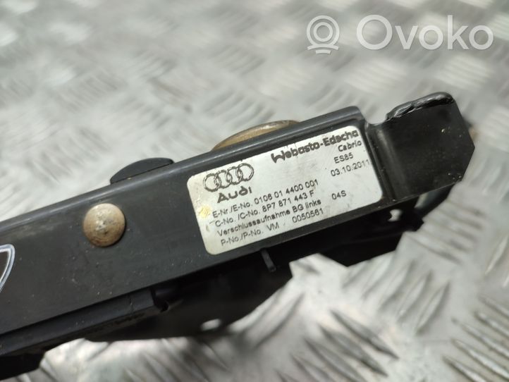 Volkswagen Golf VI Convertible roof lock/latch 8P7871443F