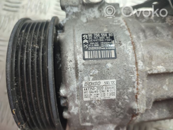 Peugeot 2008 II Ilmastointilaitteen kompressorin pumppu (A/C) 9675655880