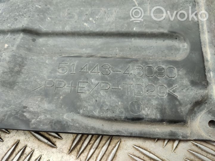 Toyota RAV 4 (XA40) Rivestimento paraspruzzi passaruota anteriore 5144348090