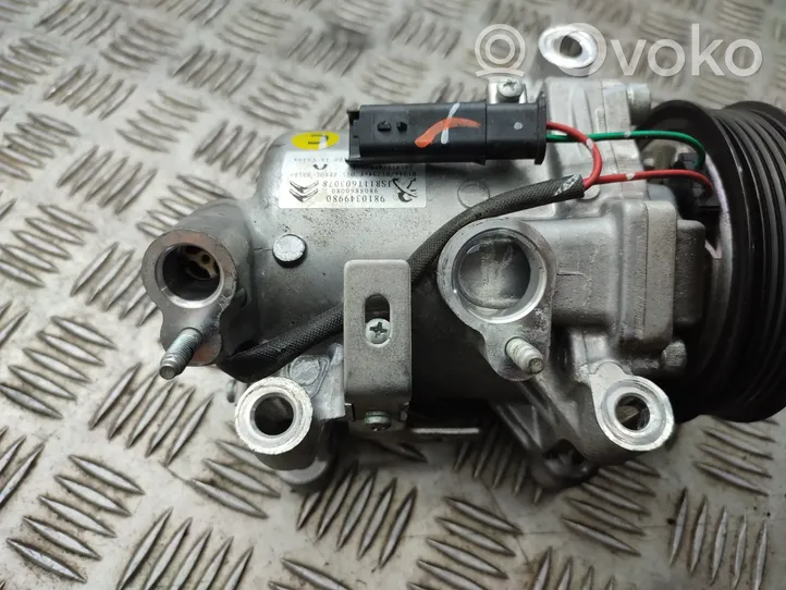 Citroen C3 Compresseur de climatisation 9810349980