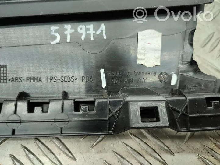 Volkswagen PASSAT B8 Listwa / Uszczelka szyby drzwi tylnych 3G0839901T