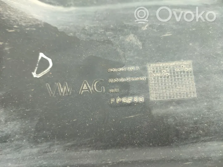 Volkswagen PASSAT B8 Osłona boczna podwozia 3Q0825102A