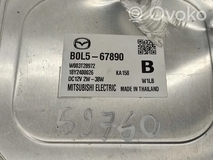 Mazda 3 Headlight ballast module Xenon B0L567890
