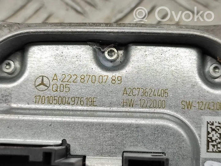 Mercedes-Benz Vito Viano W447 Modulo di zavorra faro Xenon A2228700789