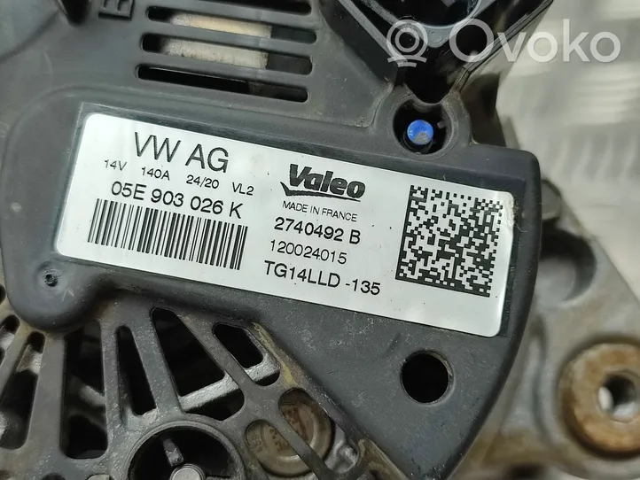 Volkswagen T-Cross Generaattori/laturi 05E903026K