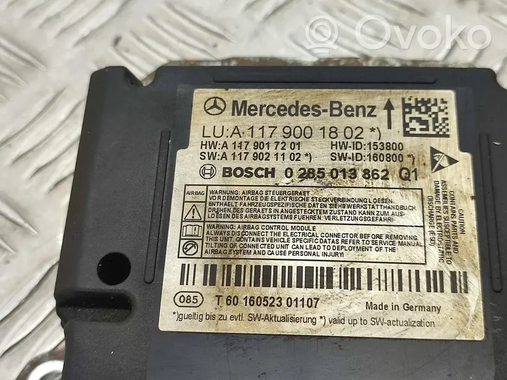 Mercedes-Benz A W176 Module de contrôle airbag A1179001802