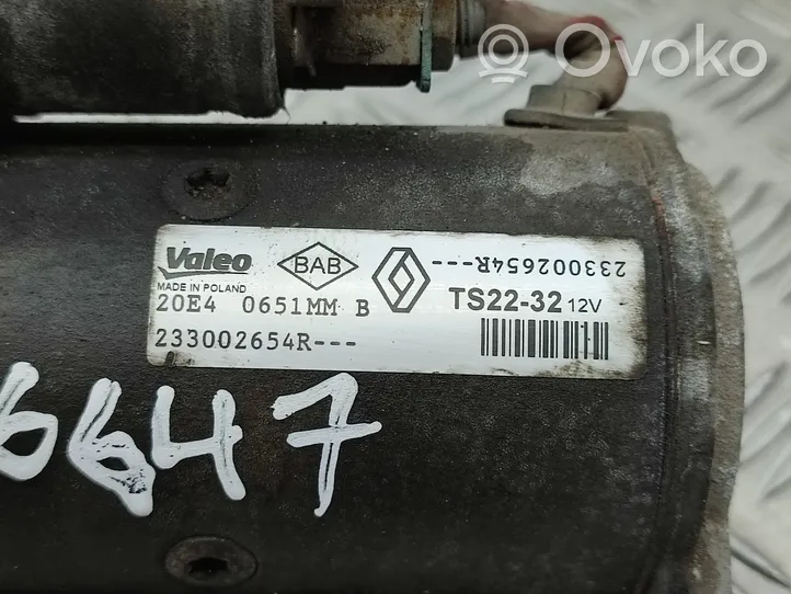 Opel Vivaro Starter motor 233002654R