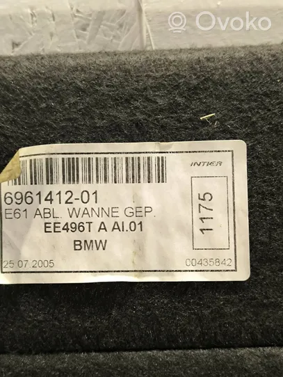 BMW 5 E60 E61 Tavaratilan kaukalon tekstiilikansi 6961412