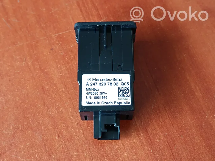 Mercedes-Benz Citan II Connettore plug in USB A2478207802