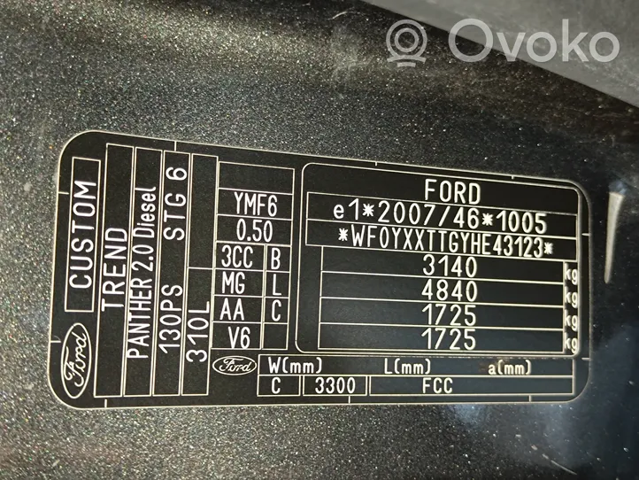 Ford Tourneo Custom Drzwi boczne / przesuwne 