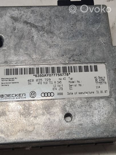 Audi A4 S4 B8 8K Multimedian ohjauslaite 4E0035729