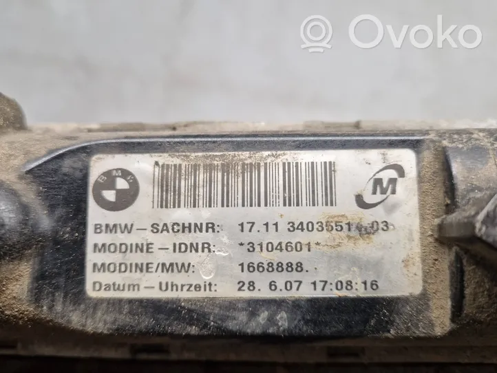 BMW X3 E83 Jäähdyttimen lauhdutin 3403551