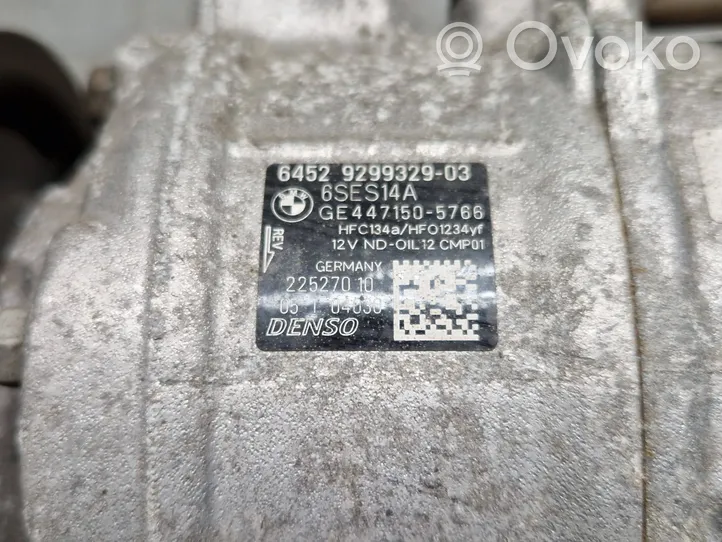 BMW 1 F20 F21 Compressore aria condizionata (A/C) (pompa) 9299329