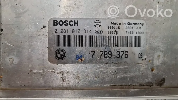 BMW 5 E39 Moottorin ohjainlaite/moduuli 0281010314